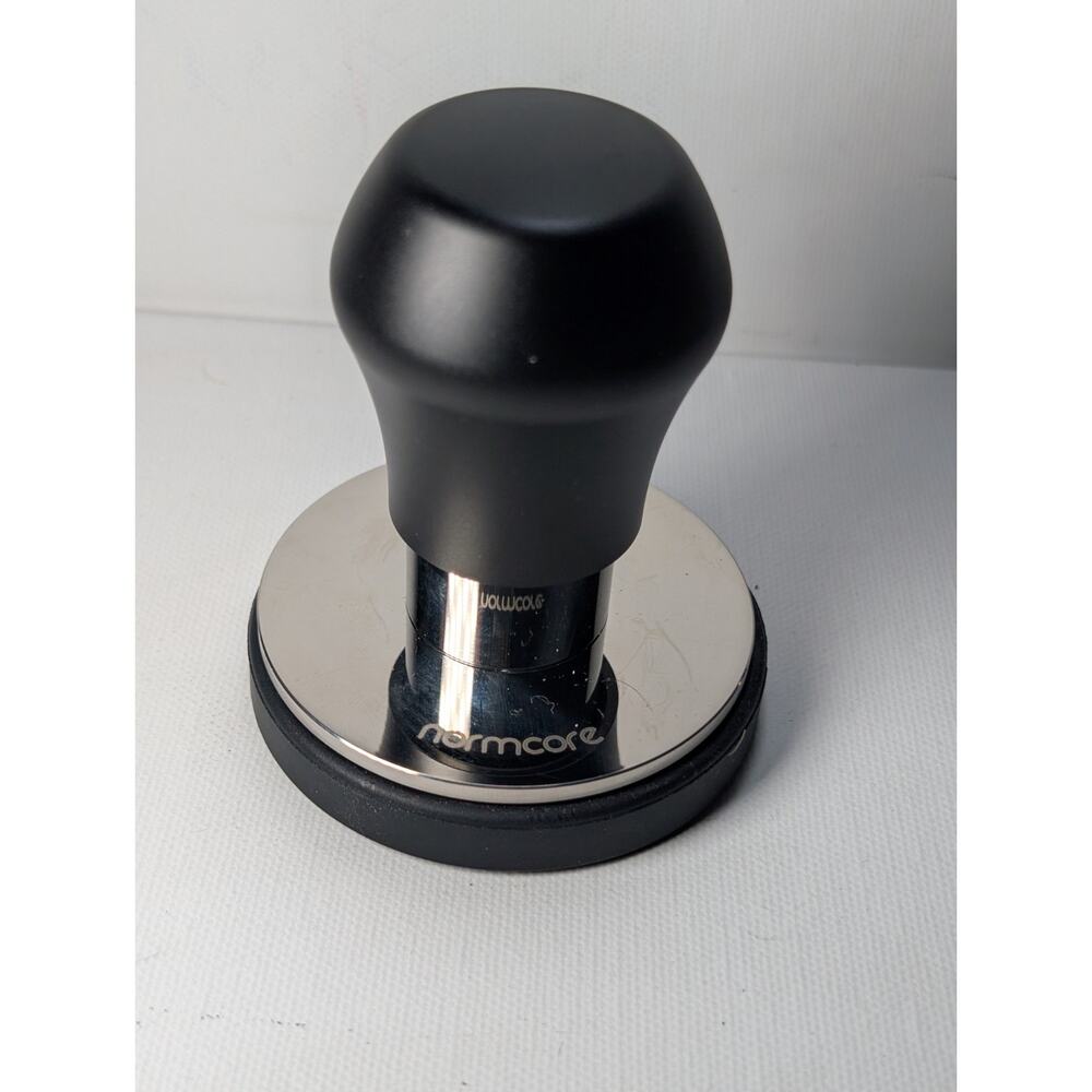 Normcore 58mm Coffee Tamper Stainless Steel Espresso Press Black Handle